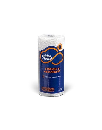 Kruger 25820 White Cloud Kitchen Towel - 11" x 5.9" 90 Select-A-Size Sheets, 24 / cs - [DefendUse.com] - 25820 - Kruger Inc - Ti
