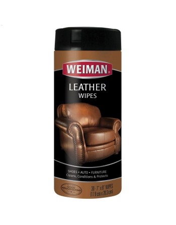 Weiman 47C Weiman Leather Wipes, 30 Ct, Case of 6 - [DefendUse.com] - 47C - Weiman