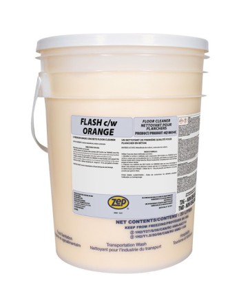 ZEP Q18034C Flash Orange Premium Grade Concrete Floor Cleaner / Pail - [DefendUse.com] - Q18034C - Zep Cleaning Products