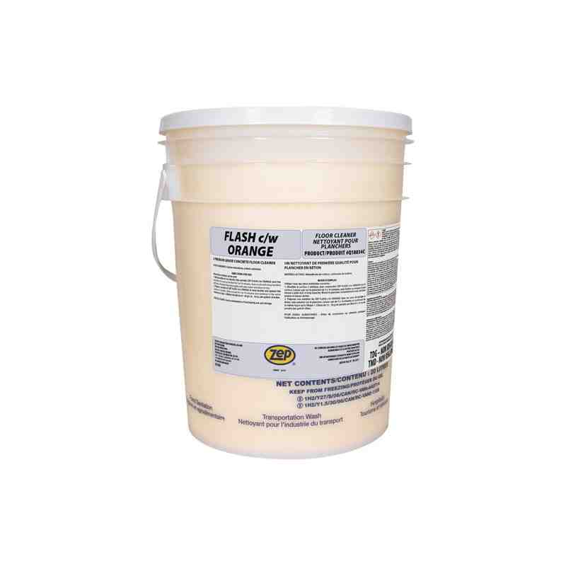 ZEP Q18034C Flash Orange Premium Grade Concrete Floor Cleaner / Pail - [DefendUse.com] - Q18034C - Zep Cleaning Products