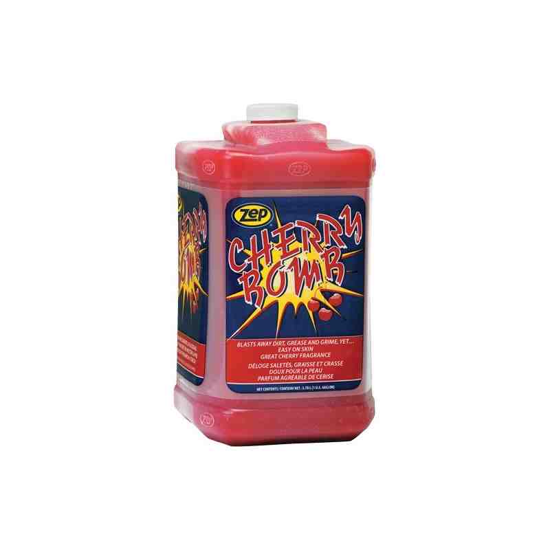 ZEP M60323 Cherry Bomb Heavy-Duty Hand Cleaner, Pumice, 3.78 L, Bottle, Cherry / Bottle - [DefendUse.com] - M60323 - Zep Cleanin
