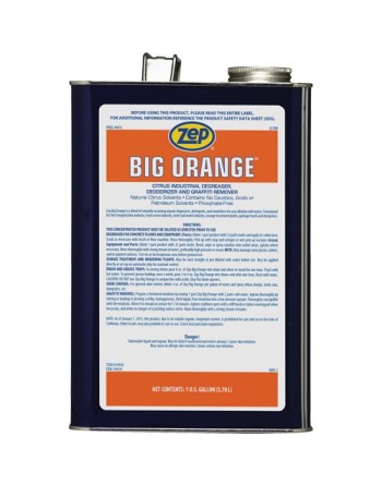 ZEP 41524C Big Orange Citrus Industrial Degreaser, 3.78 L / Bottle - [DefendUse.com] - 41524C - Zep Cleaning Products