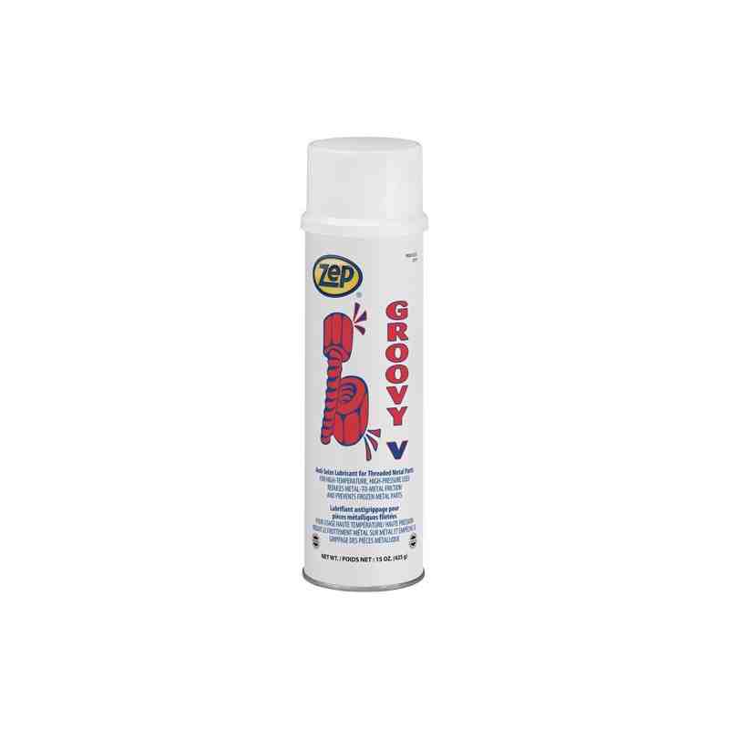 ZEP 22101C Groovy V Lubricant & Anti-Seize, 15 oz., Aerosol Can, 2000°F (1095°C) Max. Temp / Can - [DefendUse.com] - 22101C - Ze