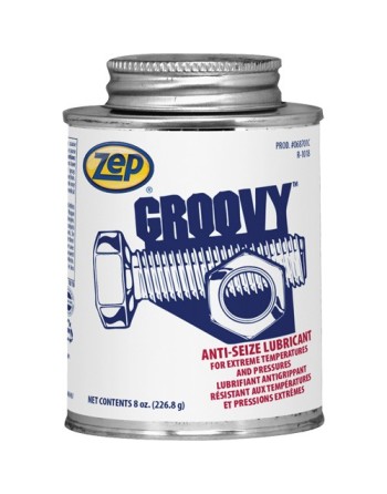ZEP 68701C Groovy Lubricant & Anti-Seize, 8 oz., Brush Top Can, 2100°F (1100°C) Max. Temp / Can - [DefendUse.com] - 68701C - Zep