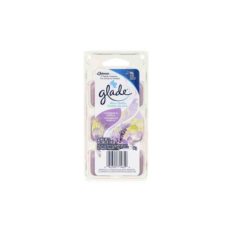 SC JOHNSON 62300714626 Glade Wax Melts - Lavender And Vanilla - 6pk/8ct Case: 48 x 6ct - [DefendUse.com] - 62300714626 - Glade® 