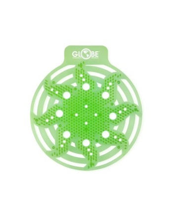GLOBE  3421G Stellar Anti-Splash Urinal Screen - Green Apple, Case: 10 - [DefendUse.com] - 3421G - Washroom Care