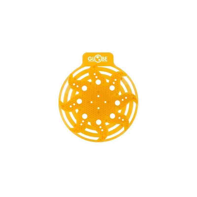 GLOBE  3421O Stellar Anti-Splash Urinal Screen - Orange Mango, Case: 10 - [DefendUse.com] - 3421O - Washroom Care