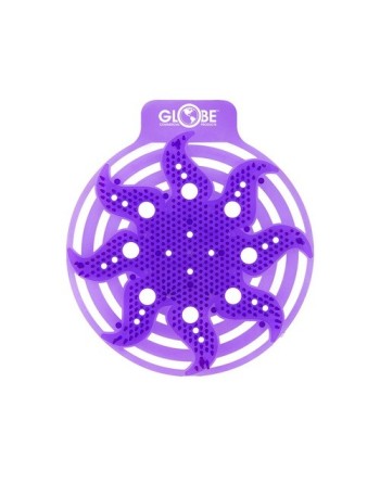 GLOBE  3421P Stellar Anti-Splash Urinal Screen - Purple Lavender, Case: 10 - [DefendUse.com] - 3421P - Washroom Care