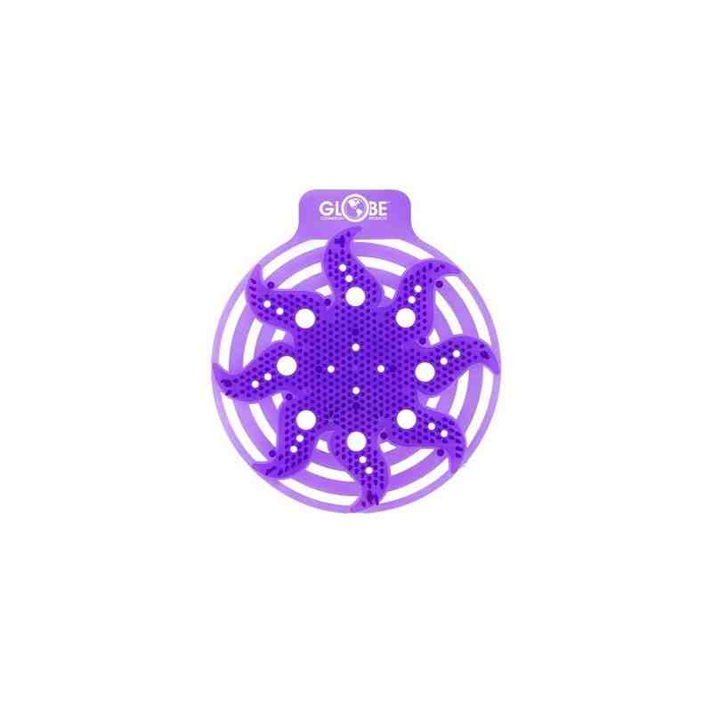 GLOBE  3421P Stellar Anti-Splash Urinal Screen - Purple Lavender, Case: 10 - [DefendUse.com] - 3421P - Washroom Care