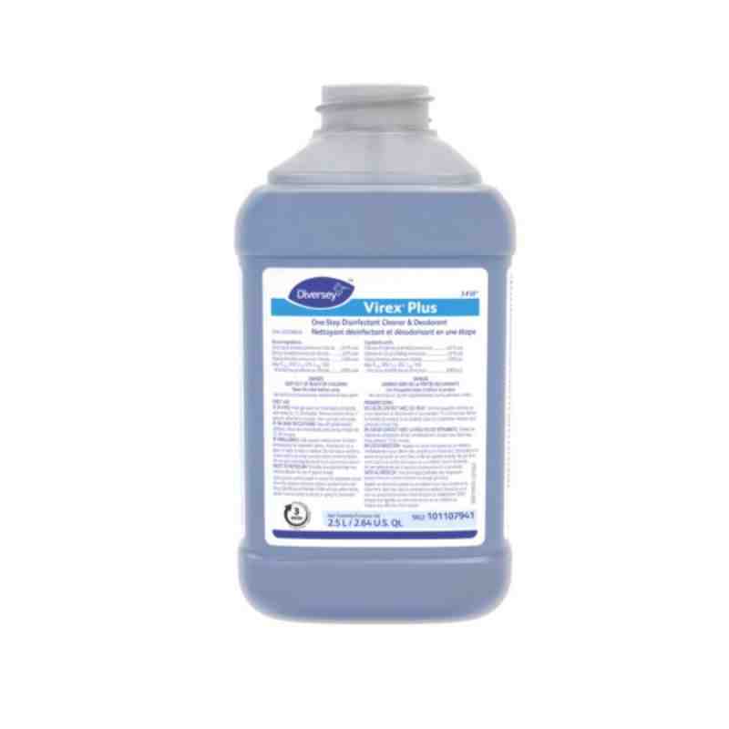 Diversey 101107941 Virex Plus Healthcare Disinfectant and Deodorizer, Case of 2 - [DefendUse.com] - 101107941 - Diversey Holding