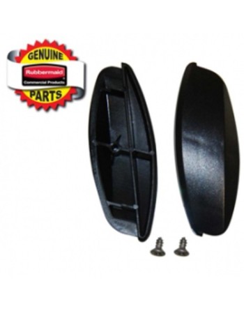 RUBBERMAID Special Made 1791803 Part - End Cap Black for Q-Series(not yel. cap)(2/pcs) - [DefendUse.com] - 1791803 - Rubbermaid 