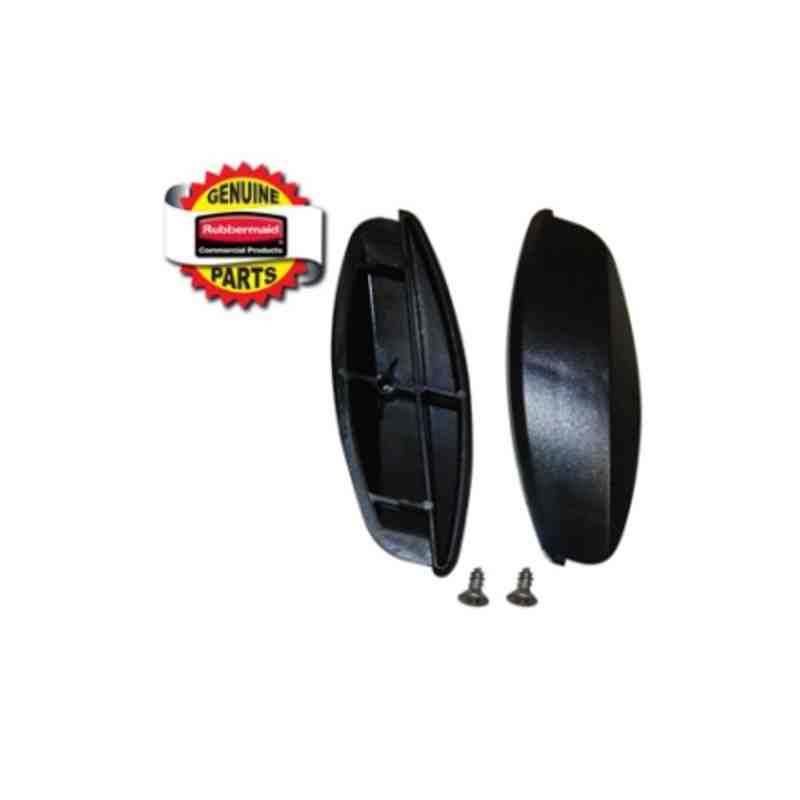 RUBBERMAID Special Made 1791803 Part - End Cap Black for Q-Series(not yel. cap)(2/pcs) - [DefendUse.com] - 1791803 - Rubbermaid 