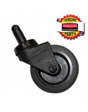 RUBBERMAID Special Made 1990704 Part - Quiet Caster For Mop Bucket - Black [7580L2RED] - [DefendUse.com] - 1990704 - Rubbermaid 