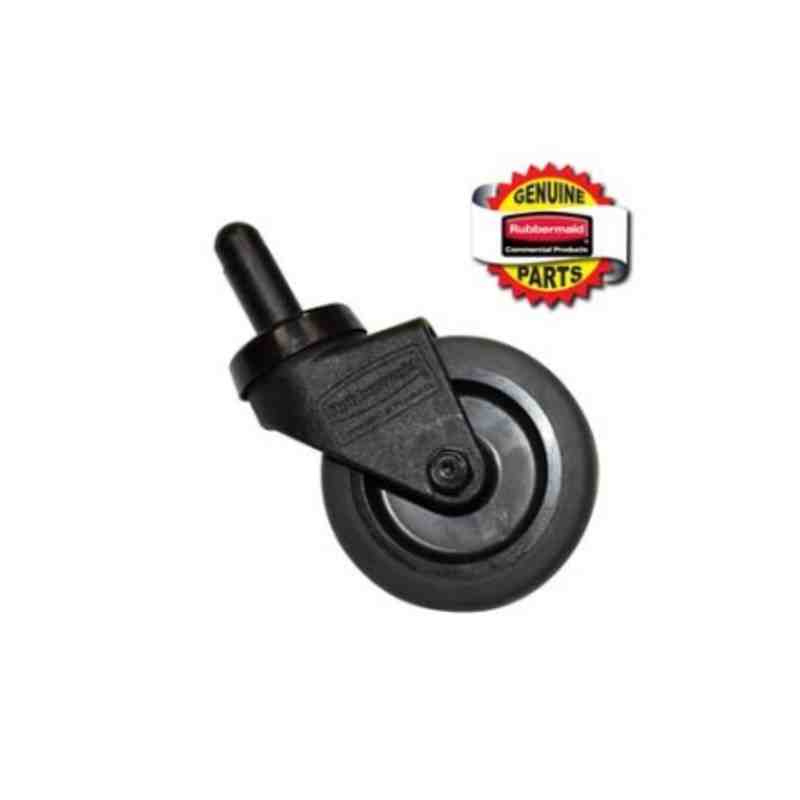 RUBBERMAID Special Made 1990704 Part - Quiet Caster For Mop Bucket - Black [7580L2RED] - [DefendUse.com] - 1990704 - Rubbermaid 