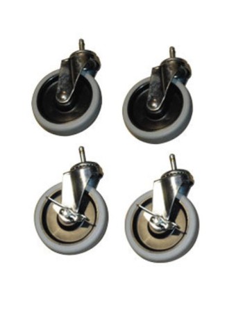 RUBBERMAID Special Made FG9T36L50000 Part - 5" Caster Kit (4, 2 W/Brake) - [DefendUse.com] - FG9T36L50000 - Rubbermaid Special M
