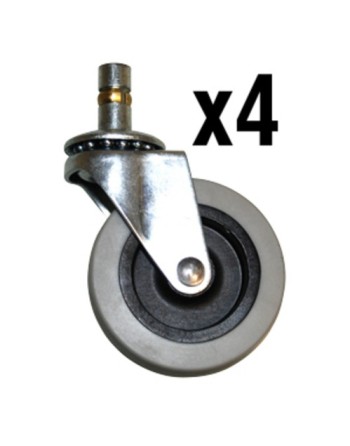 RUBBERMAID Special Made 1859135 Part - Caster Kit 2.5" w/stem (4pk) - [DefendUse.com] - 1859135 - Rubbermaid Special Made