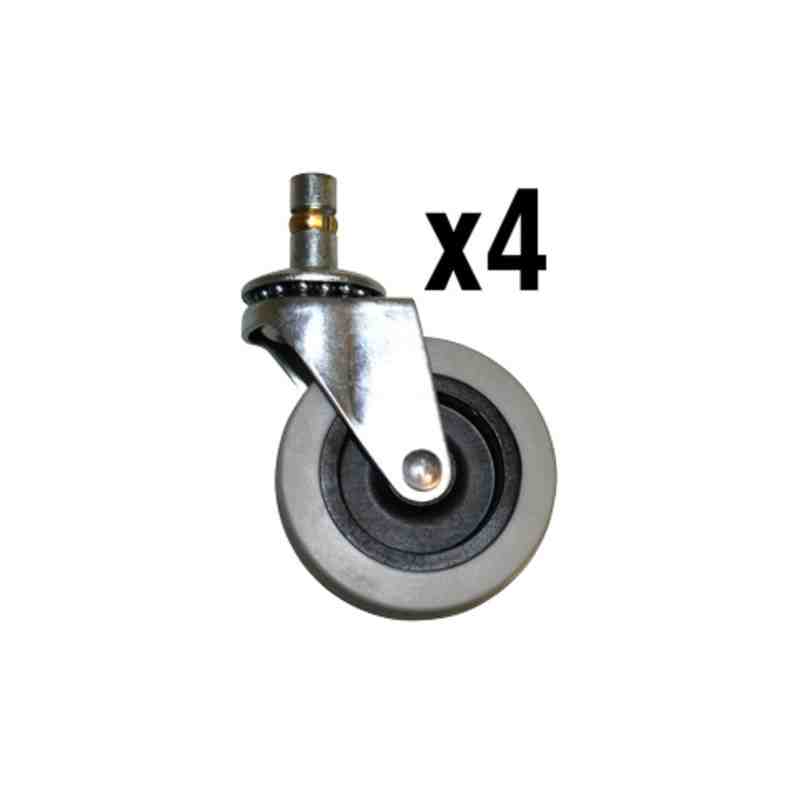RUBBERMAID Special Made 1859135 Part - Caster Kit 2.5" w/stem (4pk) - [DefendUse.com] - 1859135 - Rubbermaid Special Made
