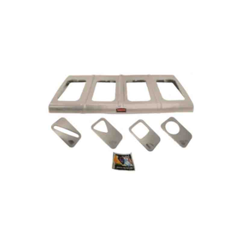 RUBBERMAID Special Made 60256RY1BEIG Part - Glutton Lid Complete w/Inserts Fits 256R -Beige - [DefendUse.com] - 60256RY1BEIG - R