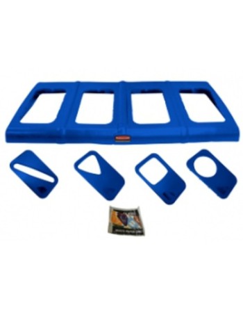RUBBERMAID Special Made 60256RY1DBLUE Part - Glutton Lid Complete w/Inserts Fits 256R -Blue - [DefendUse.com] - 60256RY1DBLUE - 