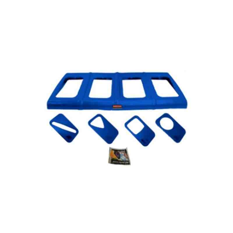 RUBBERMAID Special Made 60256RY1DBLUE Part - Glutton Lid Complete w/Inserts Fits 256R -Blue - [DefendUse.com] - 60256RY1DBLUE - 