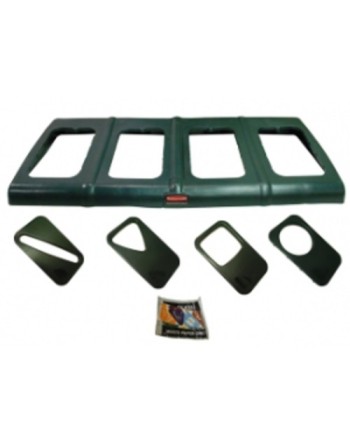 RUBBERMAID Special Made 60256RY1DGRN Part - Glutton Lid Complete w/Inserts Fits 256R-Dgreen - [DefendUse.com] - 60256RY1DGRN - R