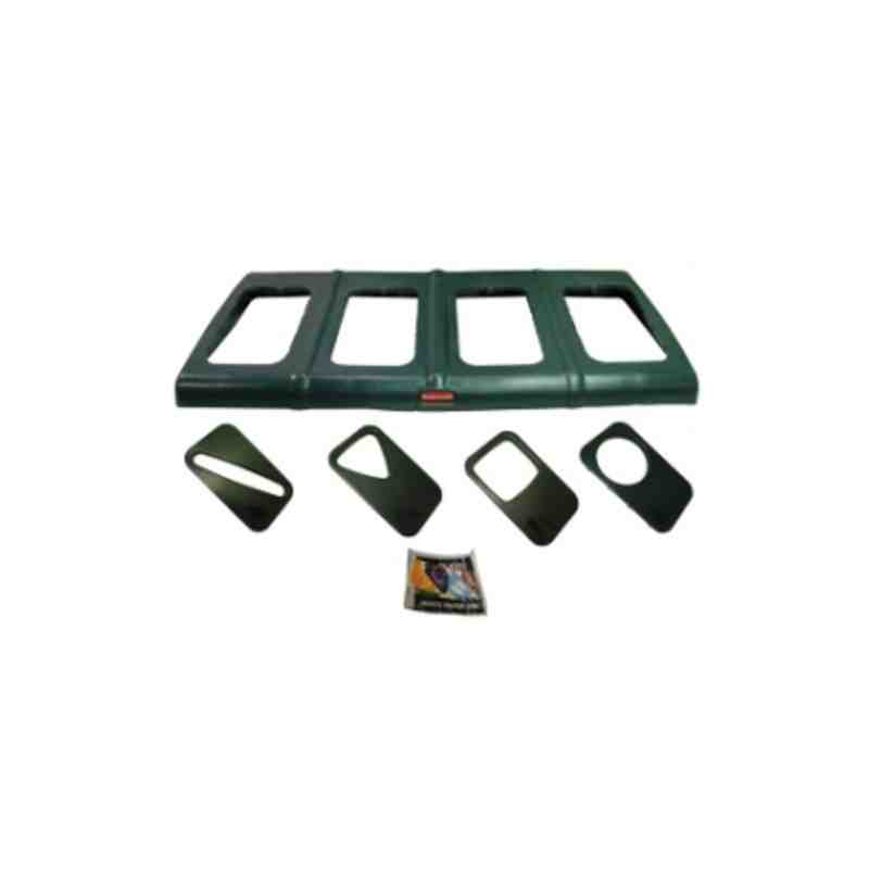 RUBBERMAID Special Made 60256RY1DGRN Part - Glutton Lid Complete w/Inserts Fits 256R-Dgreen - [DefendUse.com] - 60256RY1DGRN - R