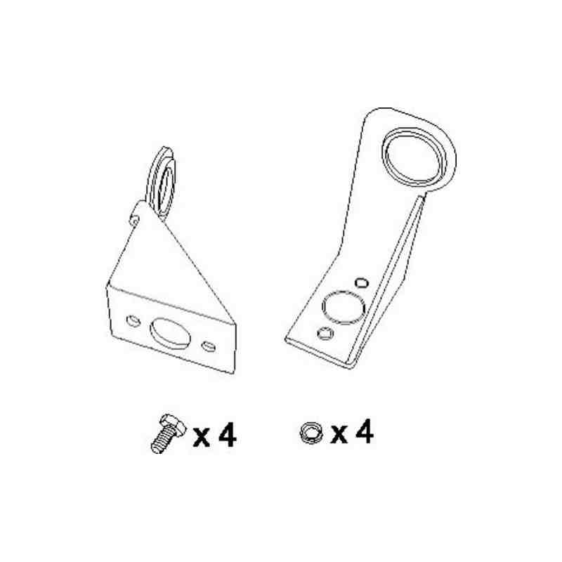 RUBBERMAID Special Made FG9W71L8BLA Part - Hinge Kit - [DefendUse.com] - FG9W71L8BLA - Rubbermaid Special Made