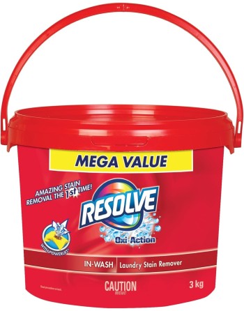 RESOLVE 0-62200-98039 Oxi-Action In-Wash Powder, Case of 2/3kg[CB980398] - [DefendUse.com] - 62200-98039 - Resolve® Cleaning Pro