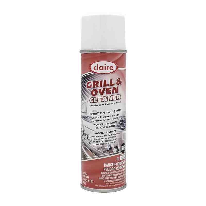 CLAIRE CL826 Grill and Oven Cleaner, 18 oz, Case of 12 - [DefendUse.com] - CL826 - Claire Disinfectant