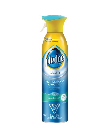 Pledge® 10062300702296 Antibacterial† Disinfectant Multi-surface Cleaner Aerosol, Rainshower, Case of 6/275g - [DefendUse.com] -