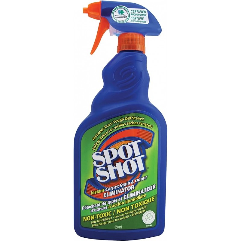 Spot Shot 10074405009323 Instant Carpet Stain & Odour Eliminator 650ml - [DefendUse.com] - 10074405009323 - Home