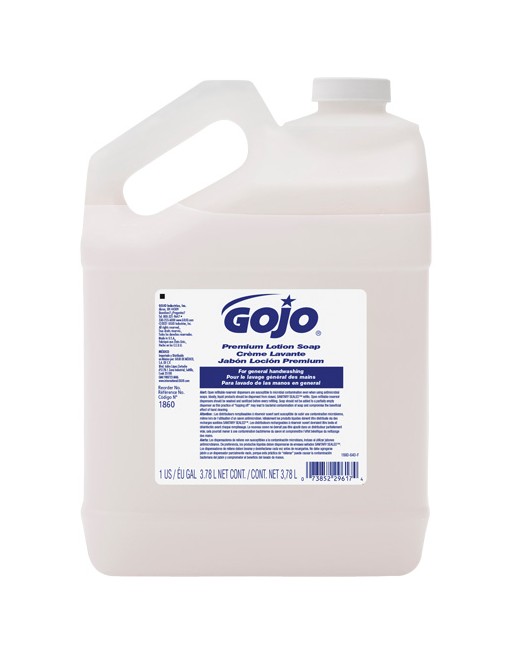 GOJO 1860-04 Premium Hand Soap, Cream, 3.78 L, Scented, Case of 4 - [DefendUse.com] - 1860-04 - Home