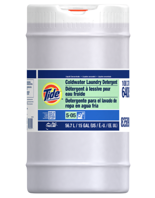 P&G® TIDE® PROFESSIONAL 10037000640056 Tide Coldwater Laundry Detergent Concentrate Closed Loop 5-05 1/56.78 L - [DefendUse.com]