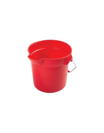 Rubbermaid FG296300RED Bucket - Brute Round 10qt - 9.5L - Red - [DefendUse.com] - FG296300RED - Rubbermaid Commercial Cleaning