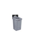Rubbermaid 2171554 Slim Jim Station - 1 Stream Landfill 33G - Black, Case: 1