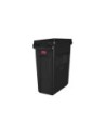 Rubbermaid 1955959 Slim Jim w/Venting Container 16G - Black [3541], Case: 4