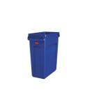 Rubbermaid 1971257 Slim Jim w/Venting Container 16G - Blue [3541-00/73]], Case: 4