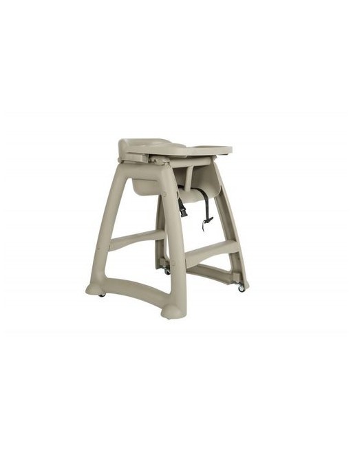 GLOBE 1133 High Chair w/Wheels & Tray, Beige - [DefendUse.com] -  - Globe Commercial Cleaning