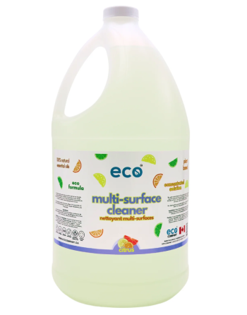 ECO Company Multi-Surface Cleaner - Citrus, 4L, Case of 4 - [DefendUse.com] - ECO-MSC-4LX4 - Eco Company