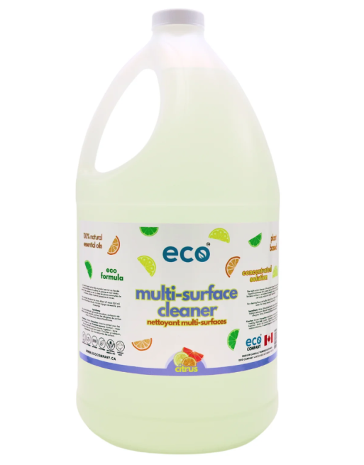 ECO Company Multi-Surface Cleaner - Citrus, 4L, Case of 4 - [DefendUse.com] - ECO-MSC-4LX4 - Eco Company