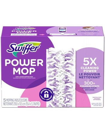 P&G 30772-08188 Swiffer Powermop, All-Purpose Wet HD Refill Cloth/Pads, Case of 4/5ct - [DefendUse.com] - 30772-08188 - Home