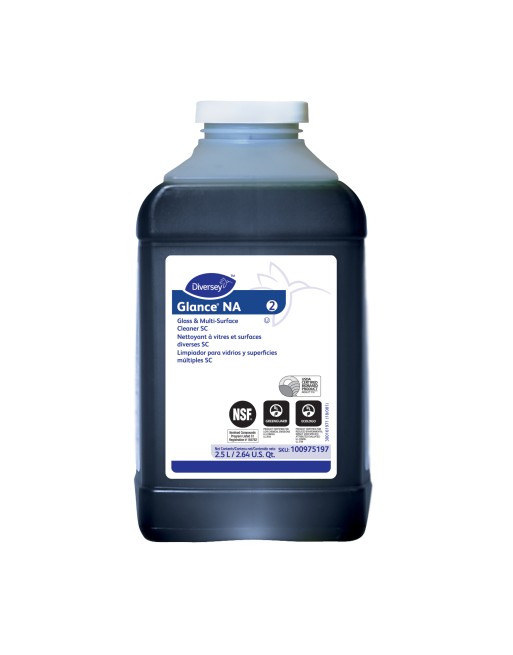 Diversey 100975197 Glance® Glass & Multi-Surface Cleaner for J-Fill, Blue, 2.5 l, 1/CS/2 - [DefendUse.com] - 100975197 - Diverse