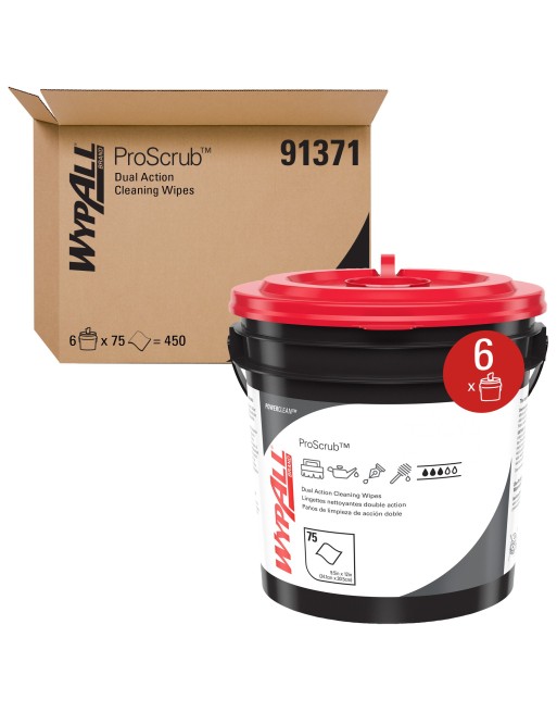 KIMBERLY-CLARK 91371 WypAll® Waterless Industrial Cleaning Wipes, Specialty, 12" L x 9-1/2" W, Orange Citrus, Case of 6 - [Defen KIMBERLY-CLARK 91371 WypAll® Waterless Industrial Cleaning Wipes, Specialty, 12" L x 9-1/2" W, Orange Citrus, Case of 6 - [Defen