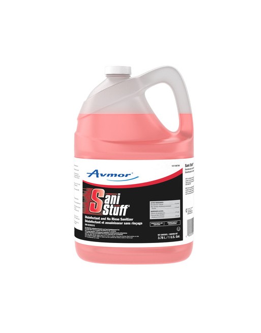 Avmor 101106706 Sani Stuff Disinfectant & No Rinse Sanitizer, Case of 2/3.78L[2036278001] Case: 2 x 3.78L - [DefendUse.com] - 10