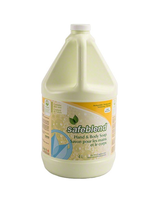 SAFEBLEND HLXXG04 Hand & Body Soap, Foam, 4 L, Unscented Container Type: Jug, Case of 4 - [DefendUse.com] - HLXXG04 - Safeblend™