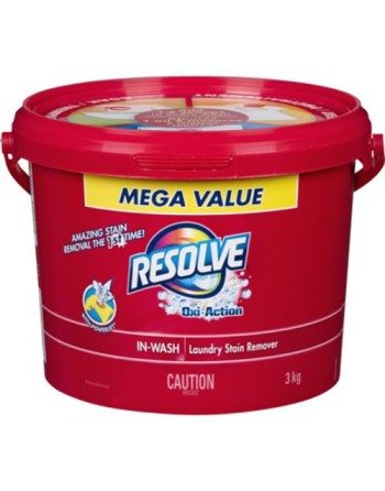 RESOLVE® 62200-98716 Oxi-Action™ Crystal White® In-Wash Laundry Stain Remover - Powder, Case of 2, 3KG - [DefendUse.com] - 62200