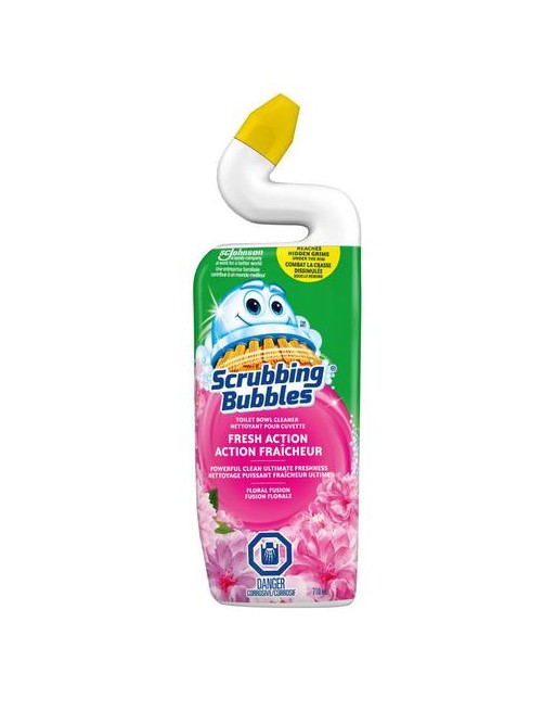 Scrubbing Bubbles 62913000734 Toilet Bowl Cleaner, Triple Action, Floral, Case of 9/710ml - [DefendUse.com] - 62913000734 - Scru