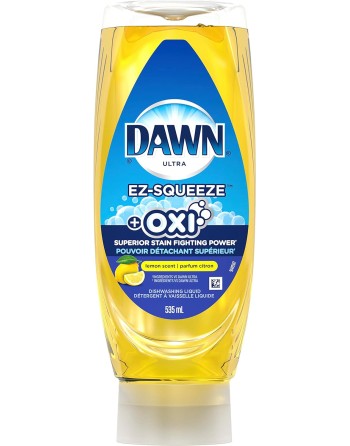 Dawn 10030772003210 Ultra EZ-Squeeze +Oxi Dish Soap Lemon - 8/535ml - [DefendUse.com] - 10030772003210 - Dawn® Dish Soap Product