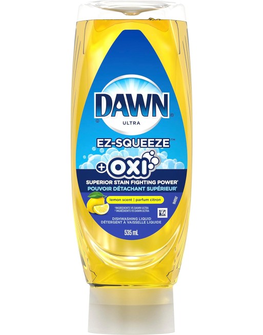Dawn 10030772003210 Ultra EZ-Squeeze +Oxi Dish Soap Lemon - 8/535ml - [DefendUse.com] - 10030772003210 - Dawn® Dish Soap Product
