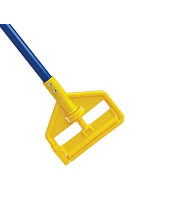 RUBBERMAID  Invader® Wet Mop Handle, Fibreglass/Plastic, Open Gate Tip, 60" Length- Blue - [Cleaning Supplies Canada Discounts] 